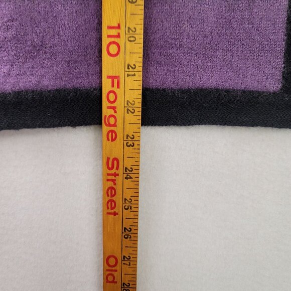 Catherine Stewart Block Stripe Sweater Vest Size L Wool Classic BellePointe Inc - Picture 10 of 10